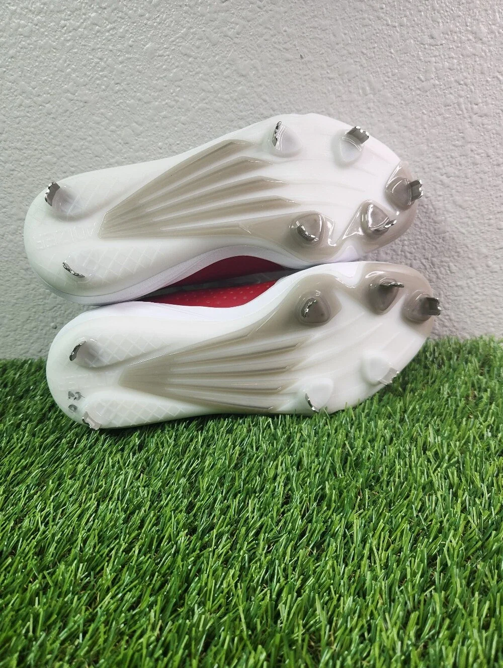 adidas Adizero Impact Baseball Cleats White Black Power Red Men Size 6.5/ IF8500 - Picture 9 of 10